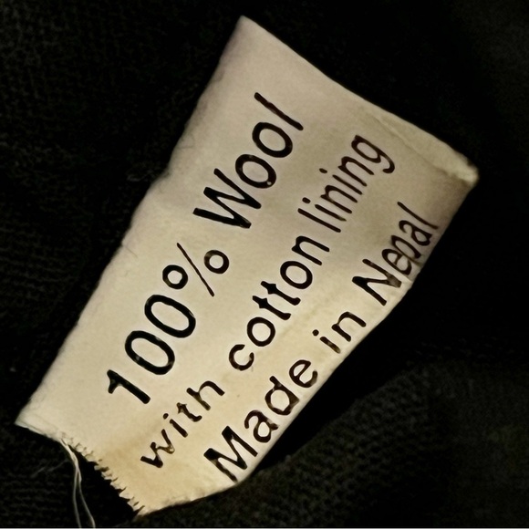 Rising Tide Felted Wool Handbag Brown Purple Applique Artsy Nepal Funky Festival - Picture 9 of 9